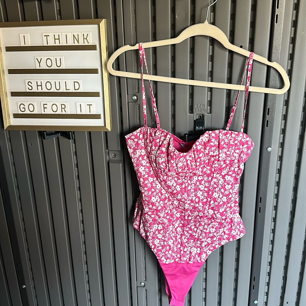 Zara Flower Print Bodysuit